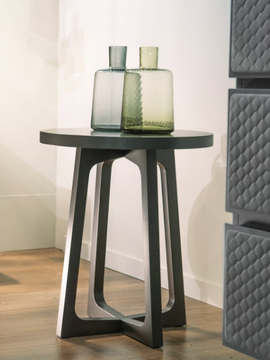 Round coffee table - Round wooden side table by CASA +39 - view 3